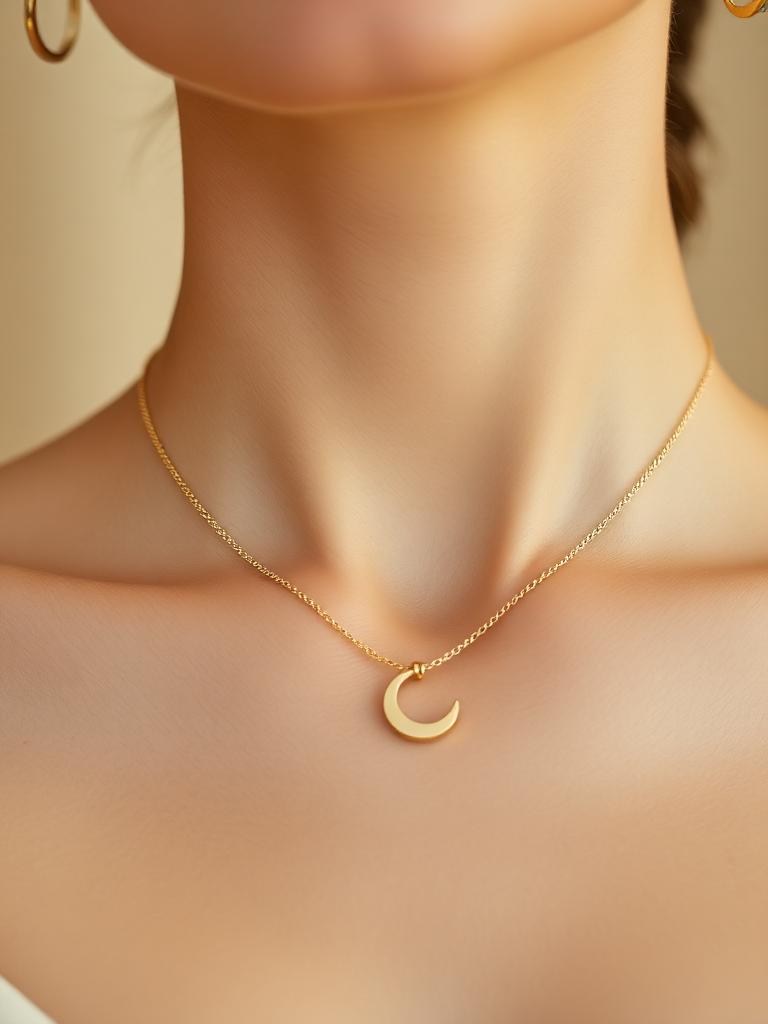 Golden Moon Necklace